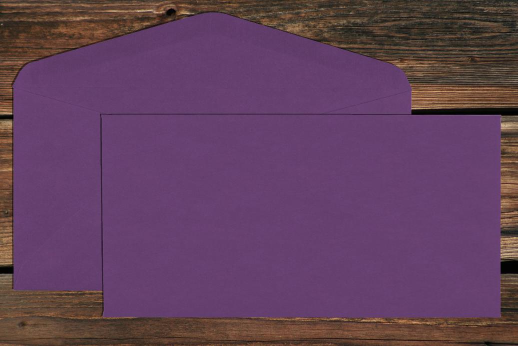 Briefhüllen DL 110x220 mm Nassklebend Violett 120 g/qm